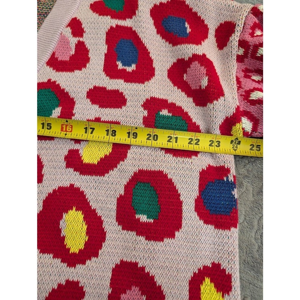 FARM Rio Leopard Pop Mid Length Cardigan XS 100% Cotton NEW Oversized Maximalism - Picture 8 of 9